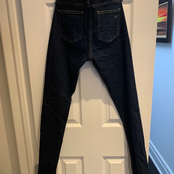 Rag and Bone Dark Blue Wash Skinny Jean - Picture 4 of 4